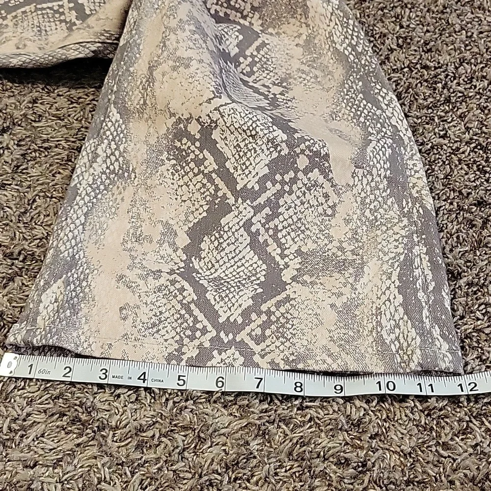 We The Free Neutral Snake Print Short Sleeve Jumpsuit